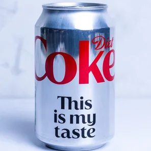 Meal card cover for: Diet Coke