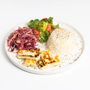 Meal card cover for: Grilled Halloumi House Special