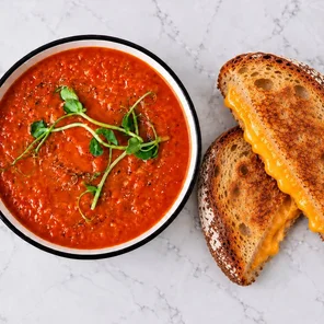 Meal card cover for: Soup & Grilled Cheese