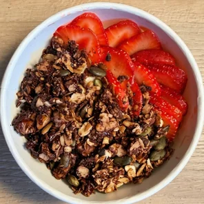 Meal card cover for: West Porridge 🍫🍓🥣