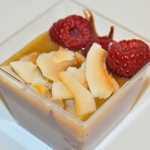 Meal card cover for: Chocolate Tofu Pudding Pot 🍫🍓🥥