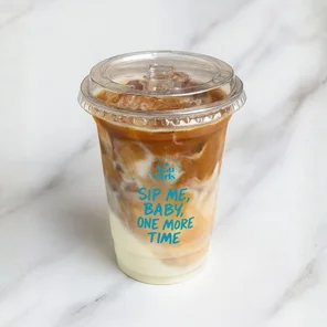 Meal card cover for: Iced latte