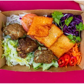 Meal card cover for: Halloumi & Cauliflower box