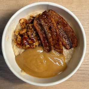 Meal card cover for: East Porridge 🍌🍁🥜