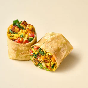 Meal card cover for: Spring Paneer Wrap