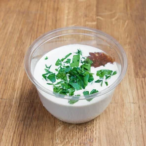 Meal card cover for: Small Tahini Dip Tub (VG)