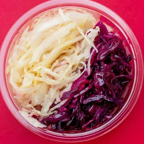 Meal card cover for: White and Red Cabbage Slaw (VG)