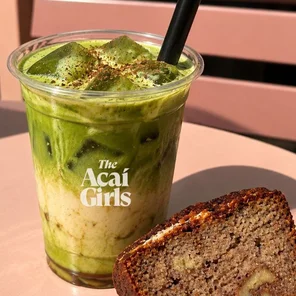 Meal card cover for: Banana Bread Matcha - Iced