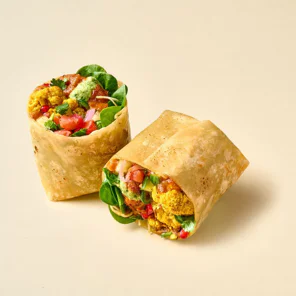 Meal card cover for: Chickpea Chaat Wrap