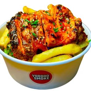 Meal card cover for: Nashville Hot Chicken (Chargrilled) - Dirty Fries