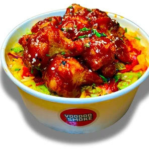 Meal card cover for: Hot Honey Chicken (Crispy Buttermilk) - Southwest Rice