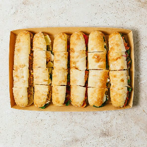 Meal card cover for: Veggie baguette platter