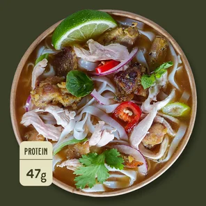 Meal card cover for: Caramel and Pulled Chicken Pho Combo