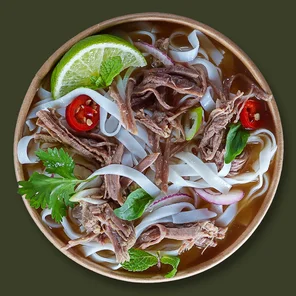 Meal card cover for: Pulled Beef Pho