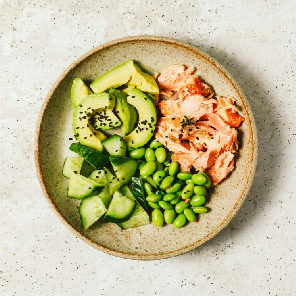 Meal card cover for: Naked poké