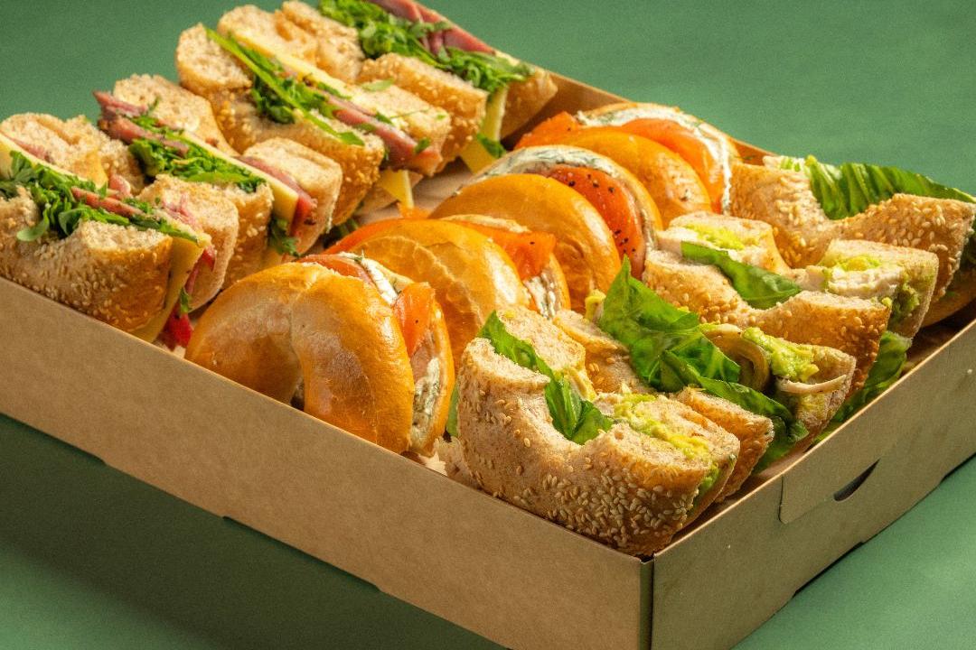 Meal card cover for: CAT Bagels platter CAT