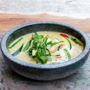 Meal card cover for: Green Curry (GF)