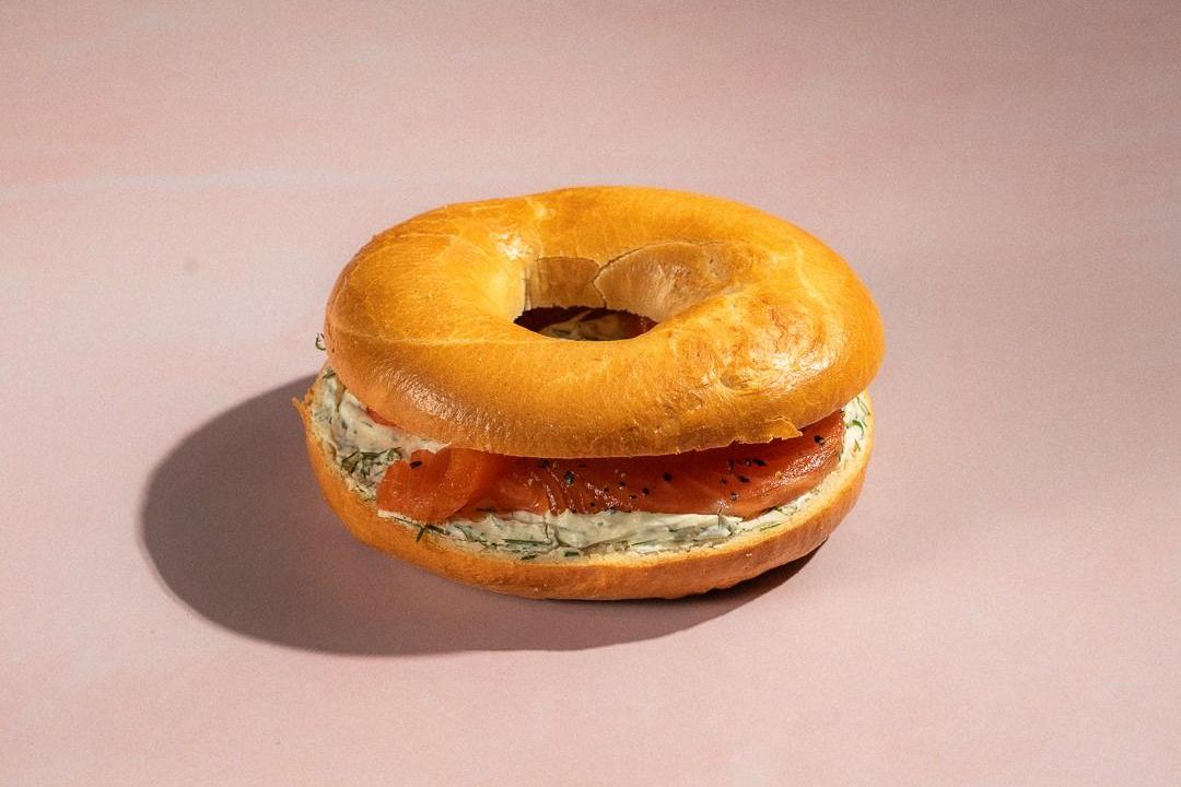 Meal card cover for: CAT Salmon + cream cheese bagel CAT