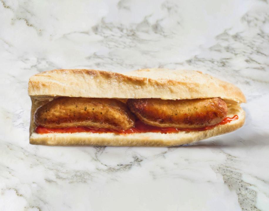 Meal card cover for: Pork & Sage Sausage on White Sourdough - Large