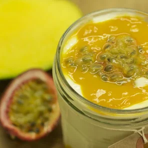 Meal card cover for: Mango and Passionfruit