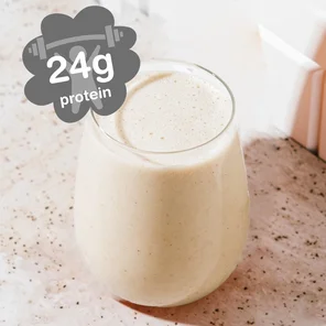 Meal card cover for: peanut butter protein shake