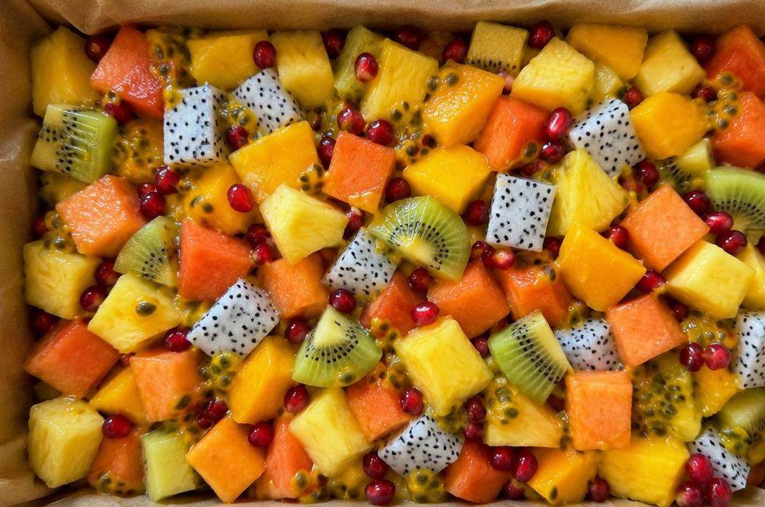 Meal card cover for: Fresh Exotic Fruit Salad (2Kg)