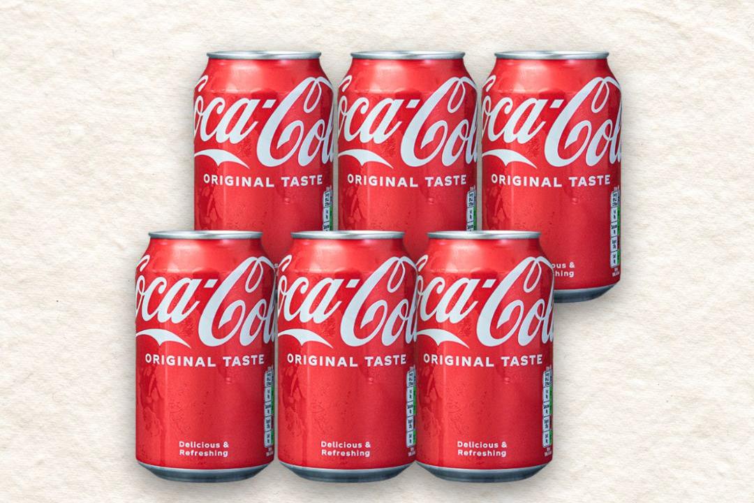 Meal card cover for: 6x Coca cola (330ml)