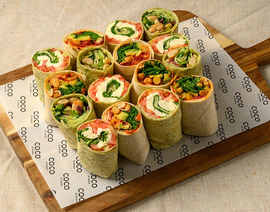 Meal card cover for: NEW⭐ Veggie Wrap Platter (V)