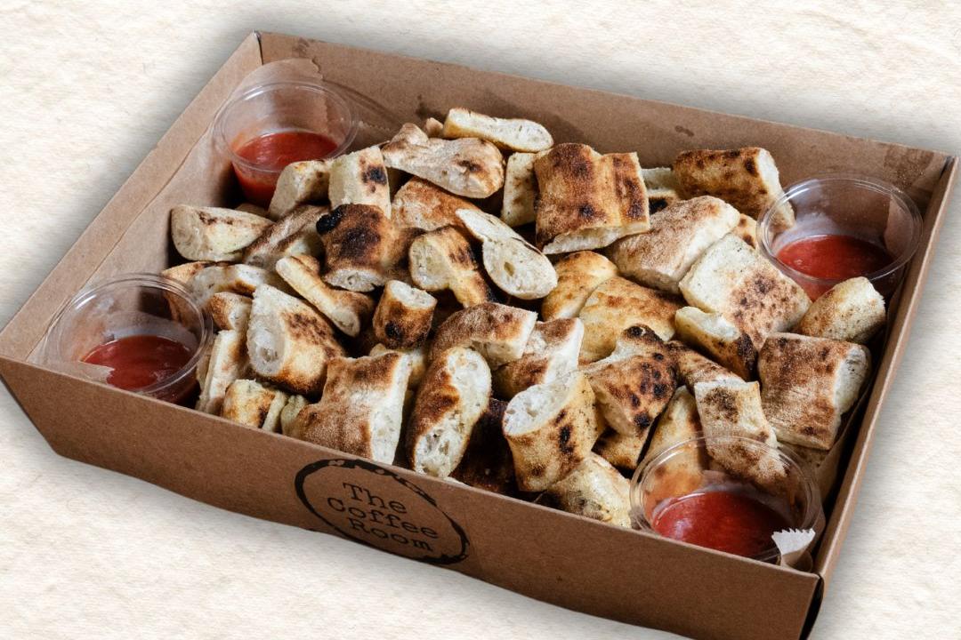 Meal card cover for: Dough Bites (96 pcs) with tomato dip