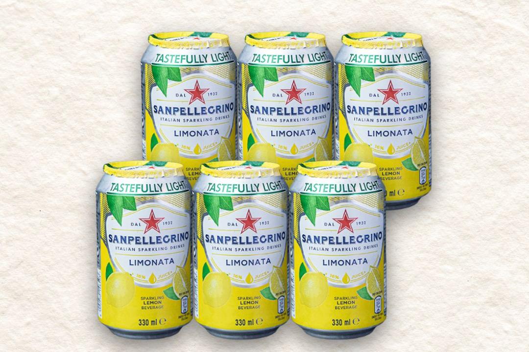 Meal card cover for: 6x San Pellegrino Lemon (330ml)
