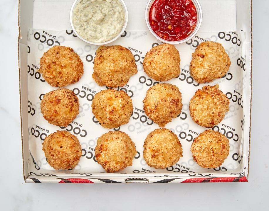 Meal card cover for: PLATTER - Three Cheese Mac & Cheese Bites (V)