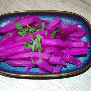 Meal card cover for: Pickled turnips