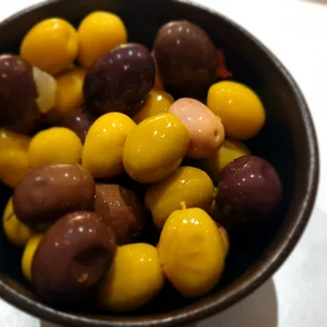 Meal card cover for: Mixed Olives