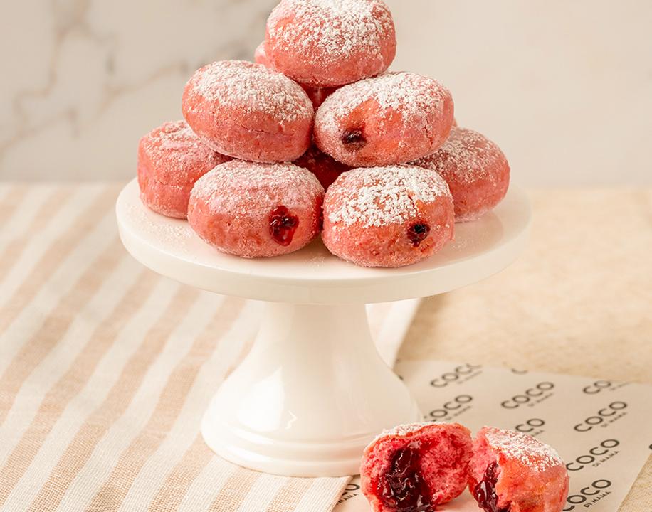 Meal card cover for: PLATTER - Berry Bomboloni (V)