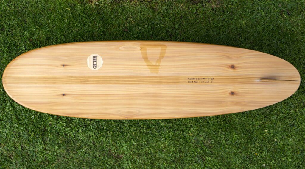 otter wooden surfboard island hopper