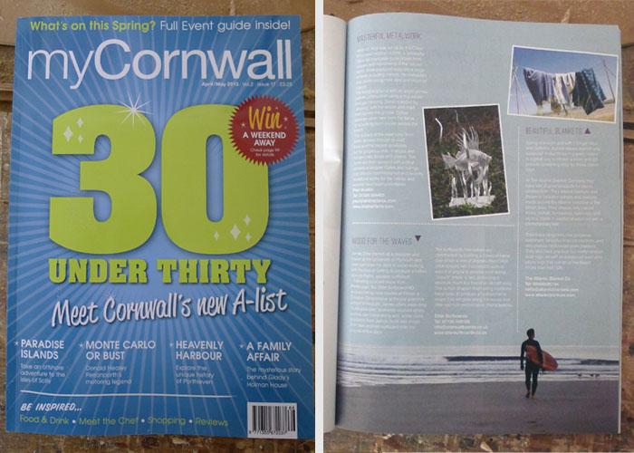 My Cornwall and Cornwall Living featuring otter surfboards