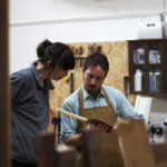 otter surfboards wooden bellyboard workshop