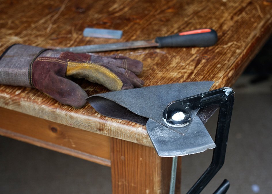 vintage axe restoration project mat arney