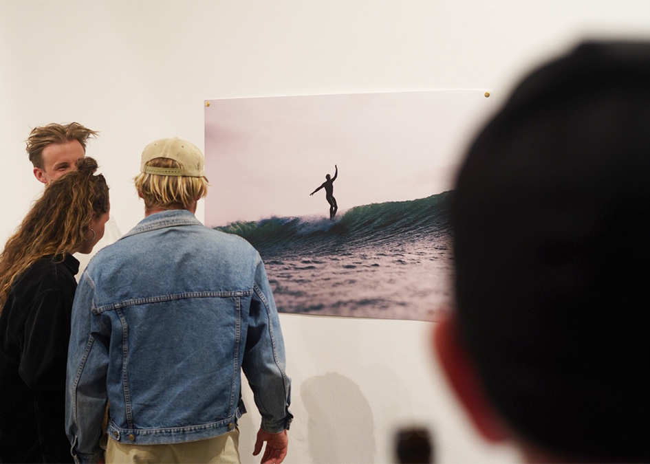 Newlyn Exchange Art Gallery Surf School Exhibition 2019 Dave Muir Jack Johns Nick Pumphrey Otter Surfboards makers in residence