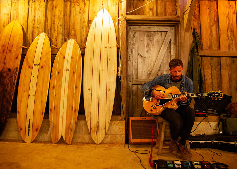 Otter Surfboards AGM Annual Gathering of Makers 2019 guitars and wooden surfboards