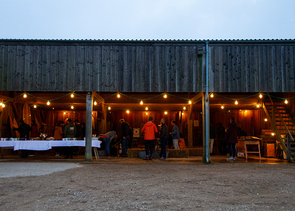 Otter Surfboards AGM Annual Gathering of Makers 2019 evening barn