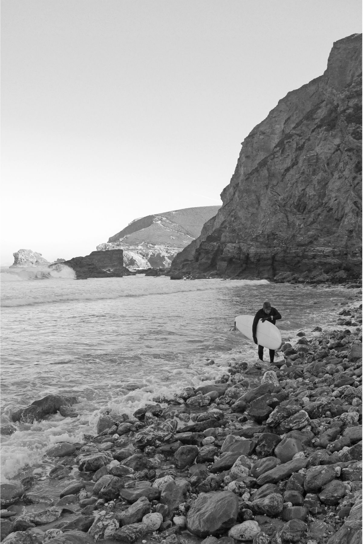 Surfer on beach St Agnes
