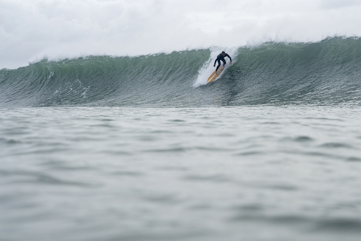 Jake Boex ceramics James Otter Wooden surfboard cup project porthleven drops into a walled up one