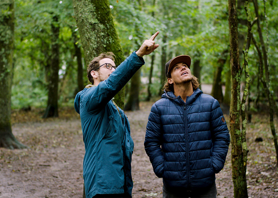 James Otter Alan Stokes in the woods