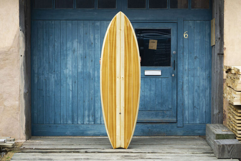 6'2 Swift sustainable wooden surfboard by otter surfboards