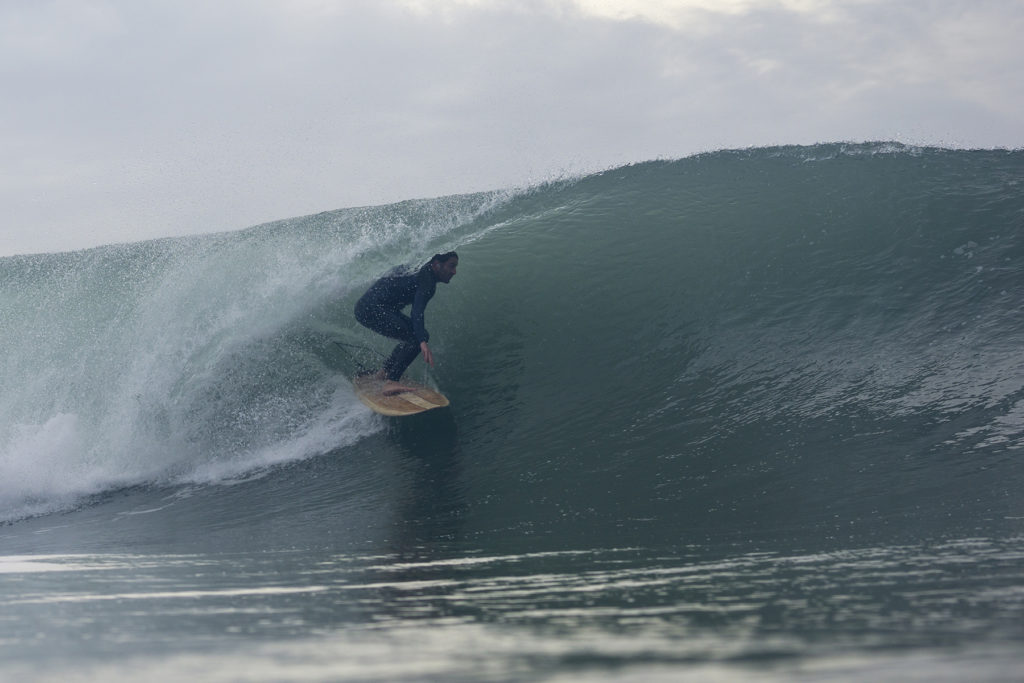 Jake Boex ceramics James Otter Wooden surfboard cup project porthleven in the barrel from the water surf photography sam naylor