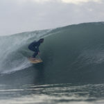 Jake Boex ceramics James Otter Wooden surfboard cup project porthleven in the barrel from the water surf photography sam naylor