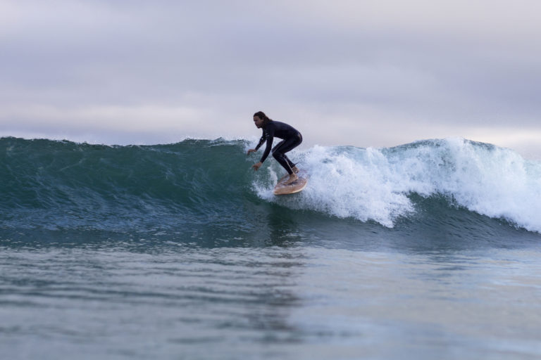 otter wooden surfboard surfer wave