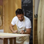 Wooden surfboard workshop Cornwall
