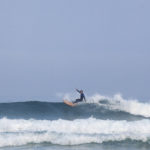 Chris Brunt Top turns the otter surfboards wooden Pieces of Eight at Perranporth